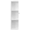 Fehér MDF tükrös fürdőszobaszekrény 66 x 17 x 63 cm