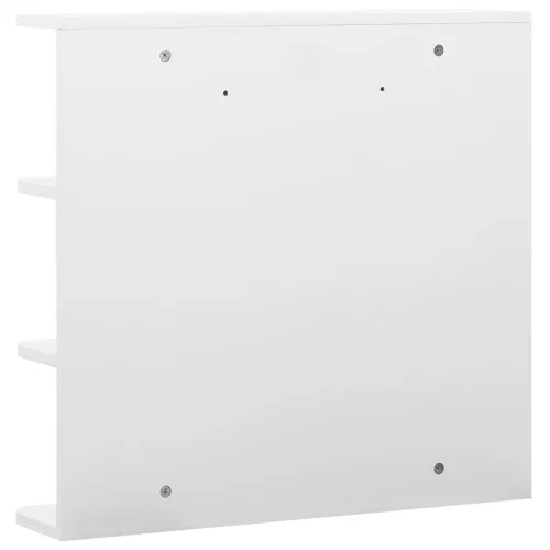 Fehér MDF tükrös fürdőszobaszekrény 66 x 17 x 63 cm