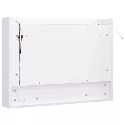 Fehér MDF tükrös fürdőszobaszekrény 66 x 17 x 63 cm