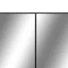 Fekete MDF tükrös fürdőszobaszekrény 80 x 15 x 60 cm