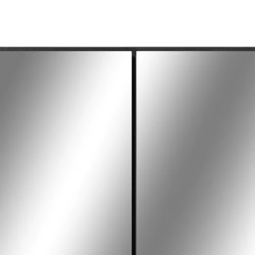 Fekete MDF tükrös fürdőszobaszekrény 80 x 15 x 60 cm
