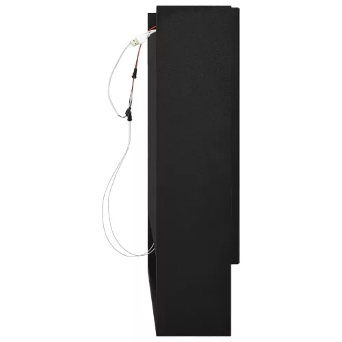 Fekete MDF tükrös fürdőszobaszekrény 80 x 15 x 60 cm