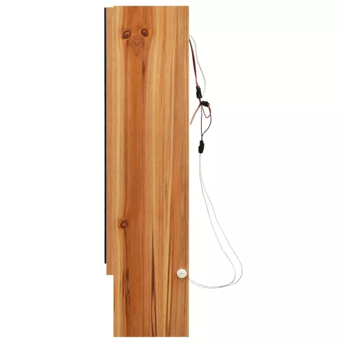 Tölgyszínű MDF tükrös fürdőszobaszekrény 80 x 15 x 60 cm