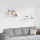 2 db fehér MDF lebegő fali polc 80 x 23,5 x 3,8 cm