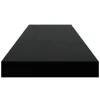 Fekete MDF lebegő fali polc 80 x 23,5 x 3,8 cm