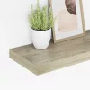 Tölgyszínű MDF lebegő fali polc 50 x 23 x 3,8 cm
