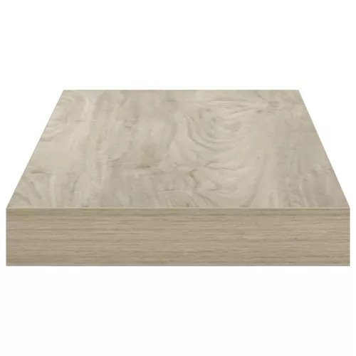 Tölgyszínű MDF lebegő fali polc 50 x 23 x 3,8 cm