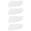 323909  Floating Corner Shelves 4 pcs High Gloss White 35x35x3,8 cm MDF