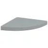4 db szürke MDF lebegő sarokpolc 35 x 35 x 3,8 cm