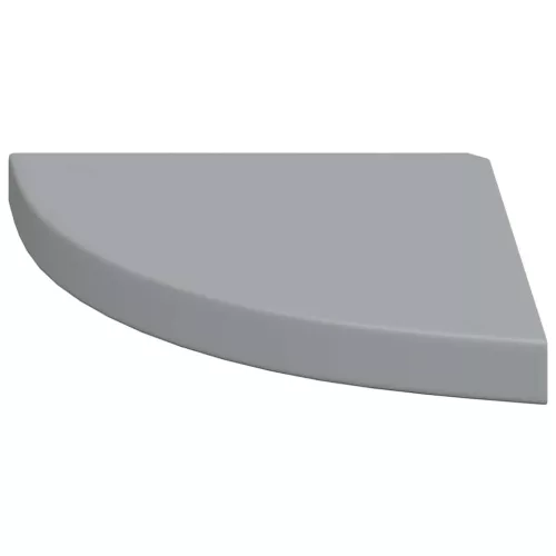4 db szürke MDF lebegő sarokpolc 35 x 35 x 3,8 cm