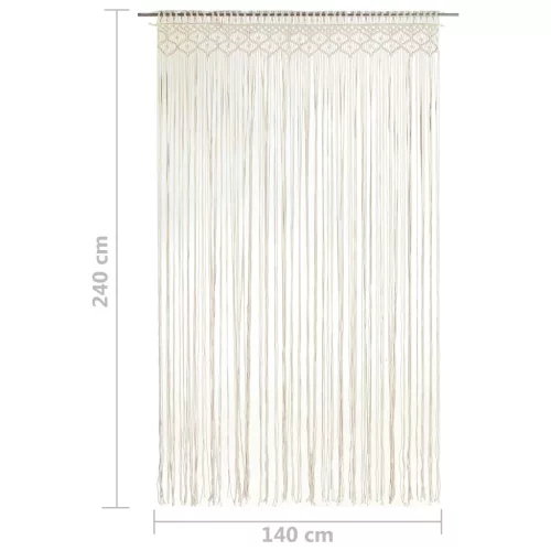 Makramé pamutfüggöny 140 x 240 cm