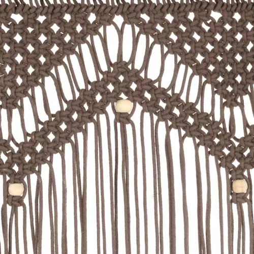 Tópszínű makramé pamutfüggöny 140 x 240 cm