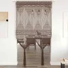 Tópszínű makramé pamutfüggöny 140 x 240 cm