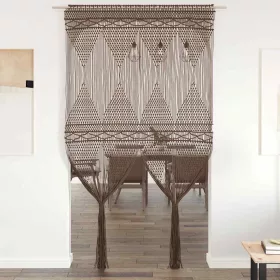 Tópszínű makramé pamutfüggöny 140 x 240 cm