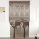 Tópszínű makramé pamutfüggöny 140 x 240 cm