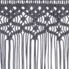 Antracitszürke makramé pamutfüggöny 140 x 240 cm