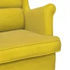 Mustársárga bársonyfotel