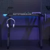 Fekete ZZ-lábú gamer asztal 90 x 60 x 75 cm