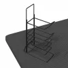 Fekete Z-lábú LED-es gamer asztal 110 x 60 x 75 cm