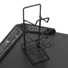 Fekete LED-es Y-lábú gamer asztal 90 x 60 x 75 cm