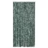 Zöld és fehér zsenília rovarfüggöny 100 x 220 cm