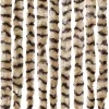 Bézs és barna zsenília rovarfüggöny 100 x 220 cm