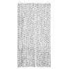 Világos- és sötétszürke zsenília rovarfüggöny 100 x 220 cm