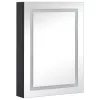 Tükrös fürdőszobaszekrény LED világítással 50 x 13 x 70 cm