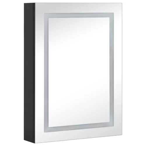 Tükrös fürdőszobaszekrény LED világítással 50 x 13 x 70 cm