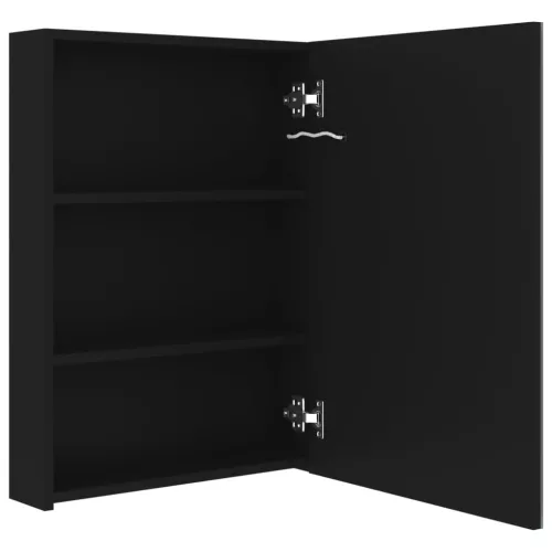 Tükrös fürdőszobaszekrény LED világítással 50 x 13 x 70 cm