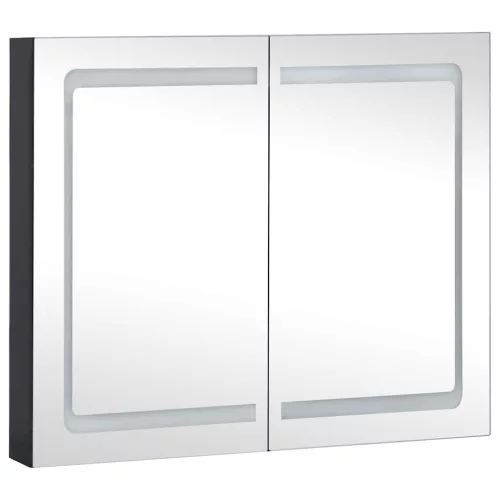 Tükrös fürdőszobaszekrény LED világítással 80 x 12,2 x 68 cm