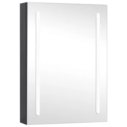 Tükrös fürdőszobaszekrény LED világítással 50 x 13 x 70 cm