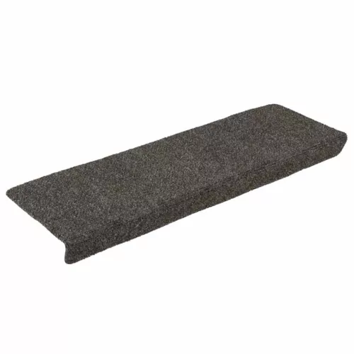 15 db öntapadós lépcsőszőnyeg 65 x 21 x 4 cm antracit téglalap alakú széllel