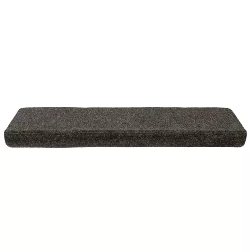 15 db öntapadós lépcsőszőnyeg 65 x 21 x 4 cm antracit téglalap alakú széllel