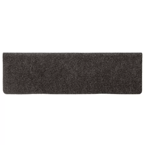 15 db öntapadós lépcsőszőnyeg 65 x 21 x 4 cm antracit téglalap alakú széllel