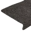 15 db öntapadós lépcsőszőnyeg 65 x 21 x 4 cm antracit téglalap alakú széllel