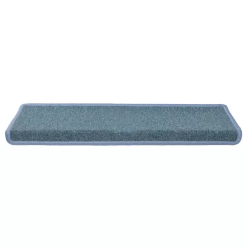 15 db lépcsőszőnyeg 65 x 21 x 4 cm tengerkék téglalap alakú széllel