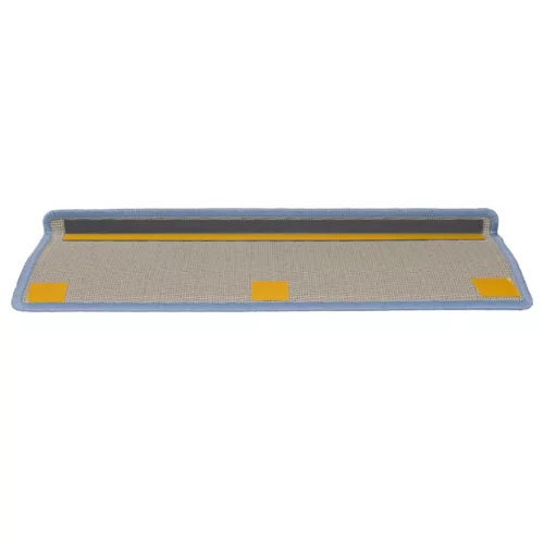 15 db lépcsőszőnyeg 65 x 21 x 4 cm tengerkék téglalap alakú széllel