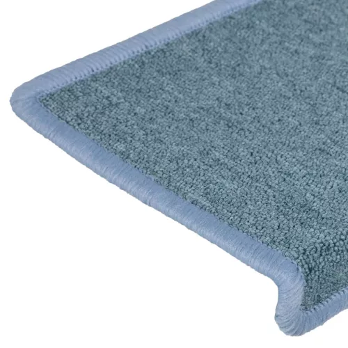 15 db lépcsőszőnyeg 65 x 21 x 4 cm tengerkék téglalap alakú széllel