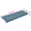 15 db lépcsőszőnyeg 65 x 21 x 4 cm tengerkék téglalap alakú széllel
