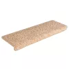 15 db lépcsőszőnyeg 65 x 21 x 4 cm arany téglalap alakú széllel