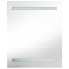 Fekete LED-es tükrös fürdőszobaszekrény 50 x 14 x 60 cm