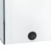 Fényes fehér LED-es tükrös fürdőszobaszekrény 50 x 14 x 60 cm