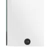 Fényes fehér LED-es tükrös fürdőszobaszekrény 80 x 12 x 68 cm
