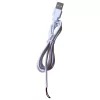 Fényes szürke fürdőszobaszekrény LED világítással 89x14x62 cm