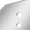 Betonszürke sarok-fésülködőasztal LED-del 111x54x141,5 cm