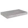 Betonszürke MDF lebegő fali polc 40 x 23 x 3,8 cm
