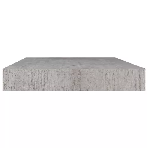 Betonszürke MDF lebegő fali polc 40 x 23 x 3,8 cm