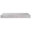 Betonszürke MDF lebegő fali polc 40 x 23 x 3,8 cm