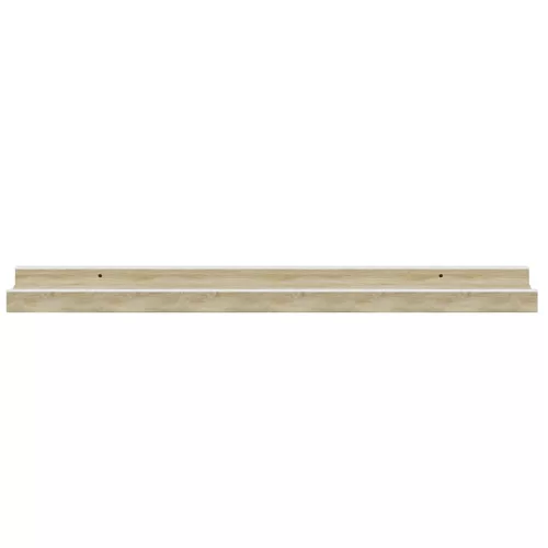 4 db fehér és sonoma tölgy színű fali polc 60 x 9 x 3 cm